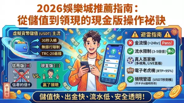 2026娛樂城推薦指南：從儲值到領現的現金版操作祕訣