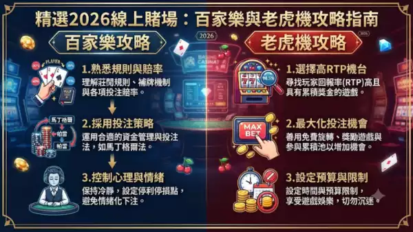 精選2026線上賭場：百家樂與老虎機攻略指南