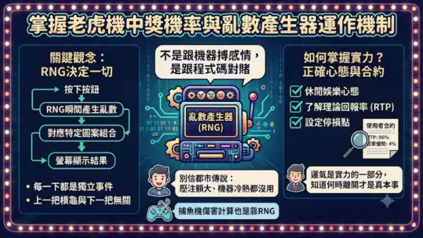 掌握老虎機中獎機率與亂數產生器運作機制
